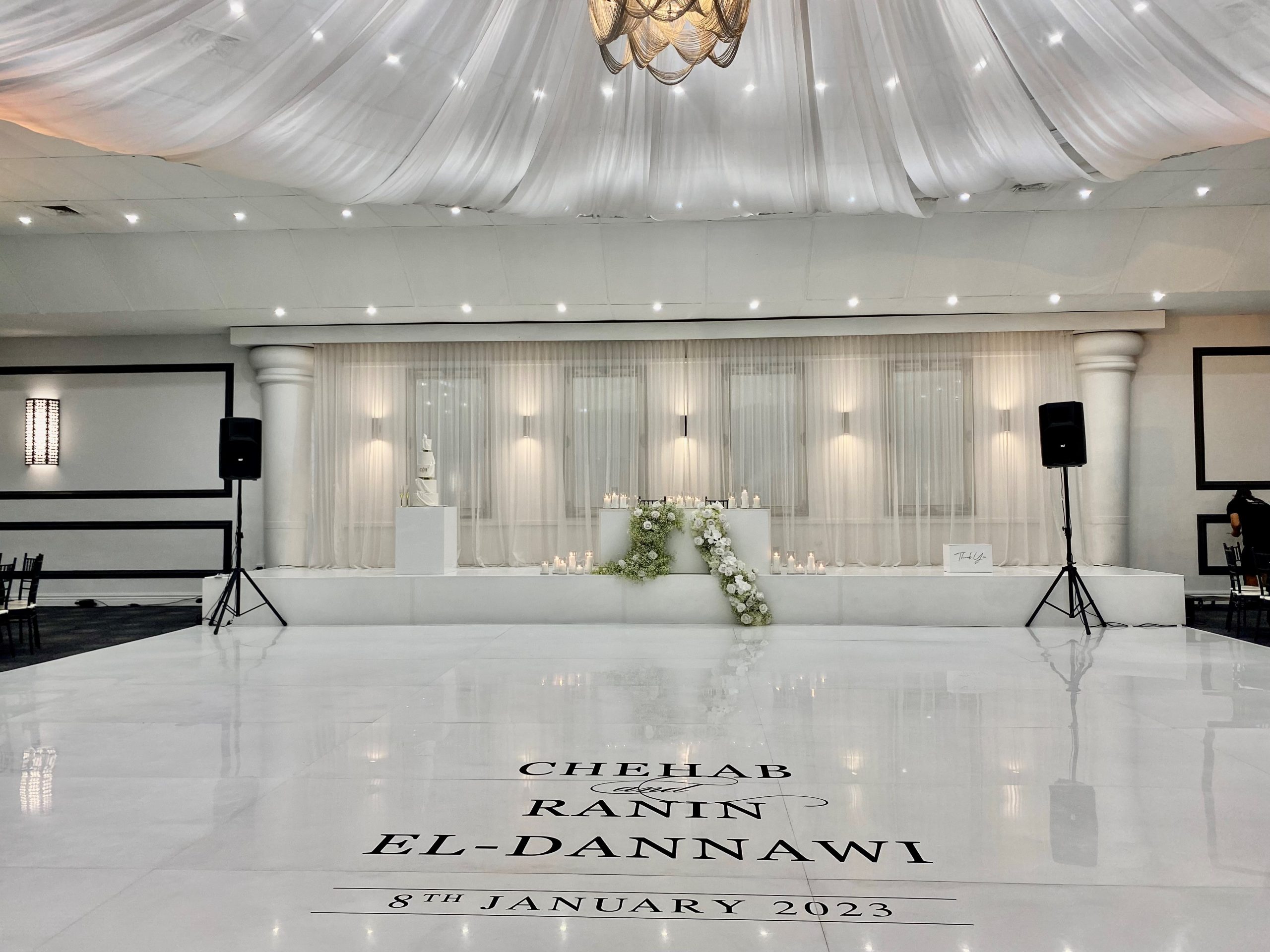 Elegant White Dance Floor